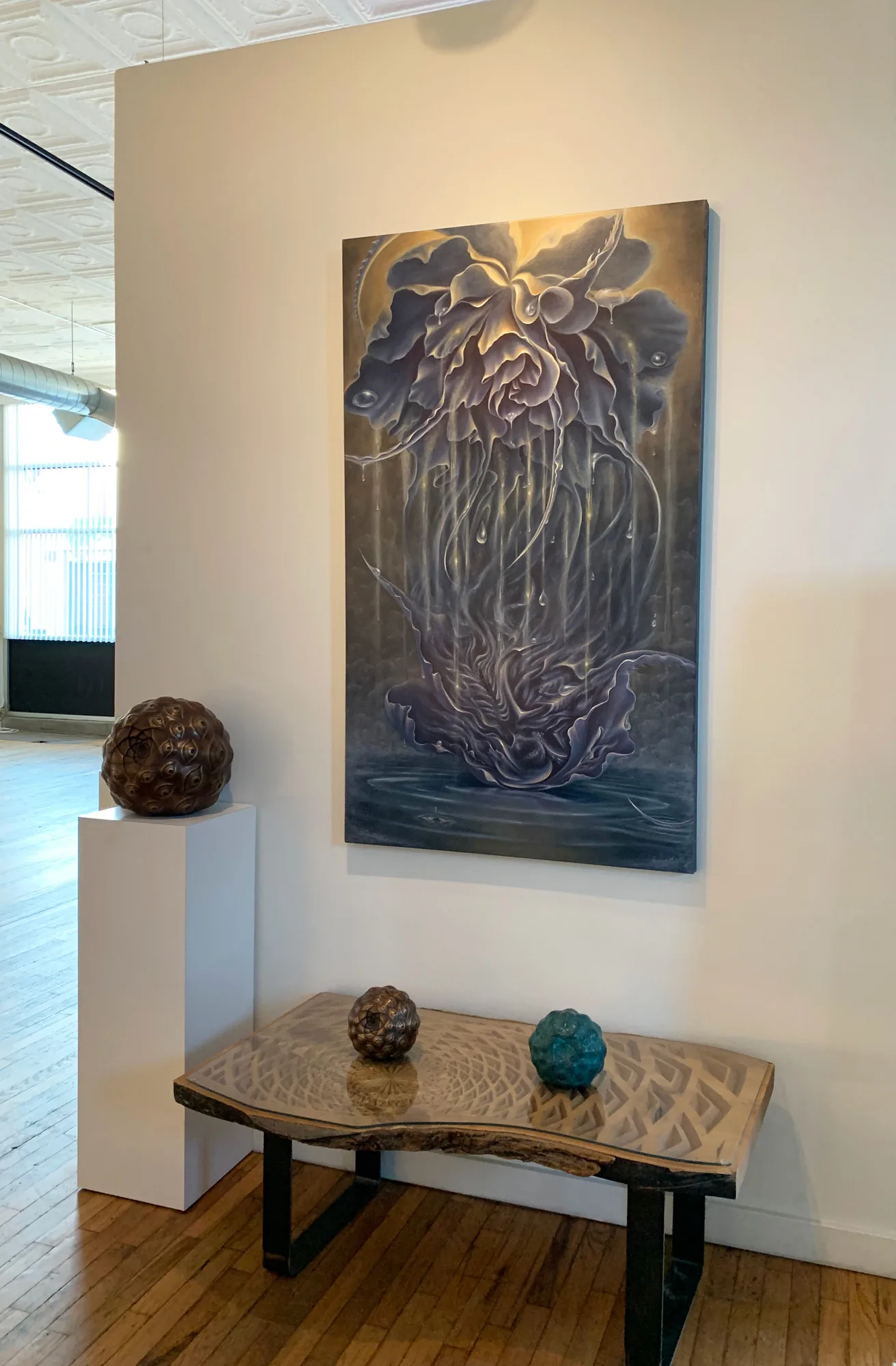 Liquid Awakening by Gage Kelsey on a gallery wall