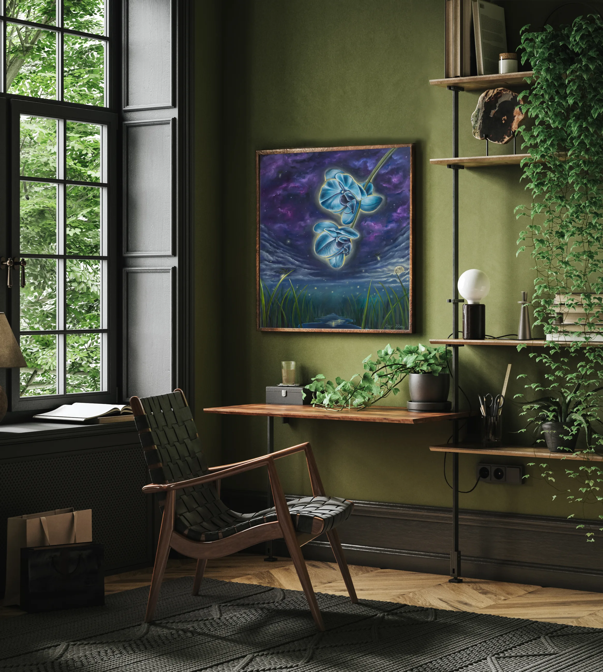 Summer's Delight by Gage Kelsey shown on a wall in a living space