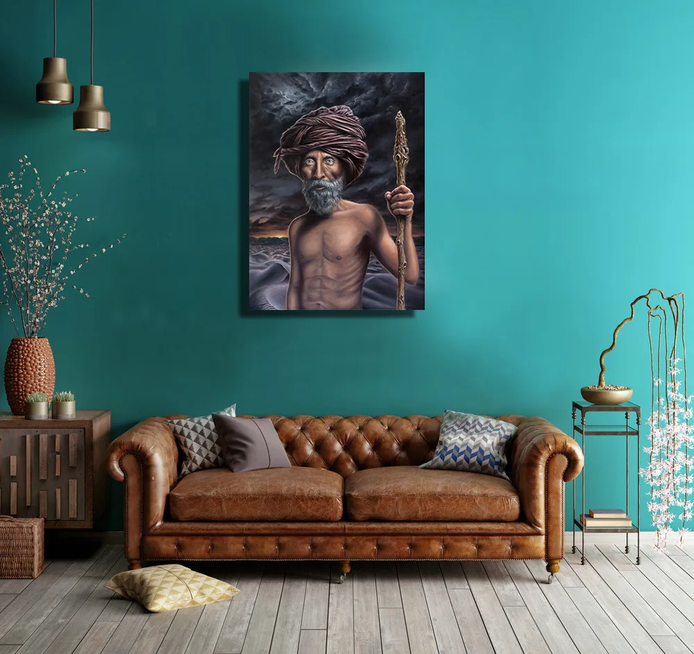 The Mage by Gage Kelsey shown on a wall in a living space
